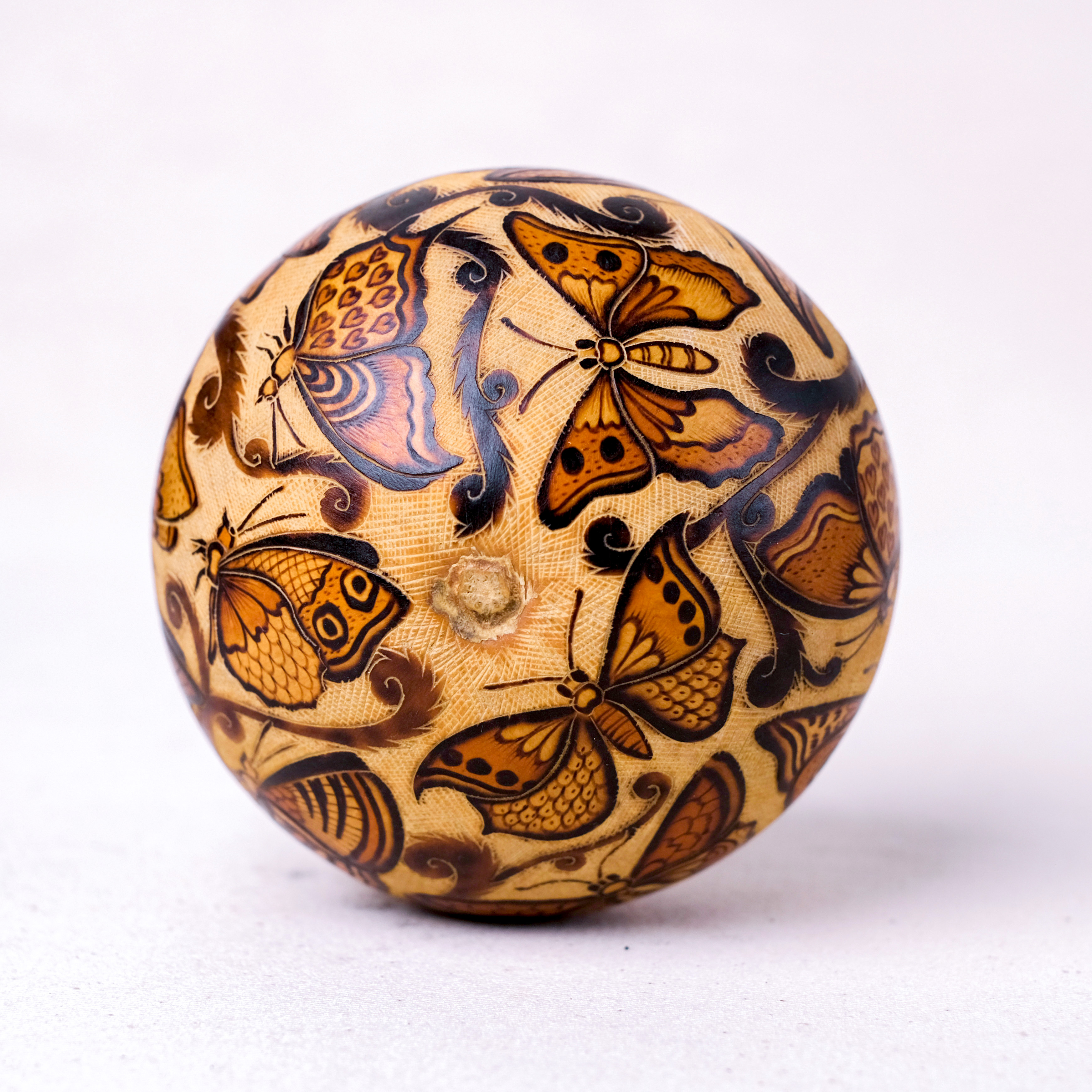 萬卡約葫蘆雕刻｜翩翩蝶舞 08｜秘魯