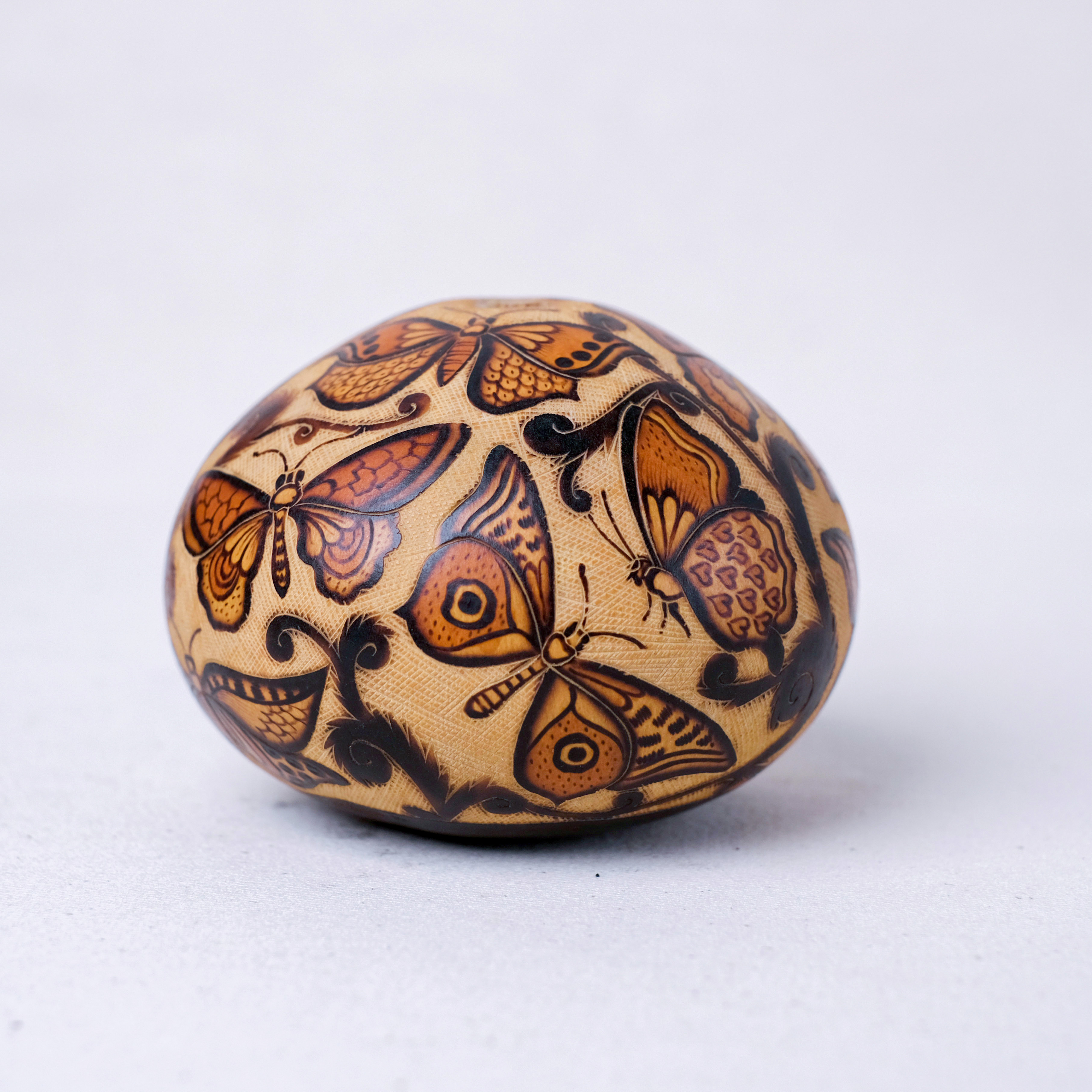 萬卡約葫蘆雕刻｜翩翩蝶舞 08｜秘魯