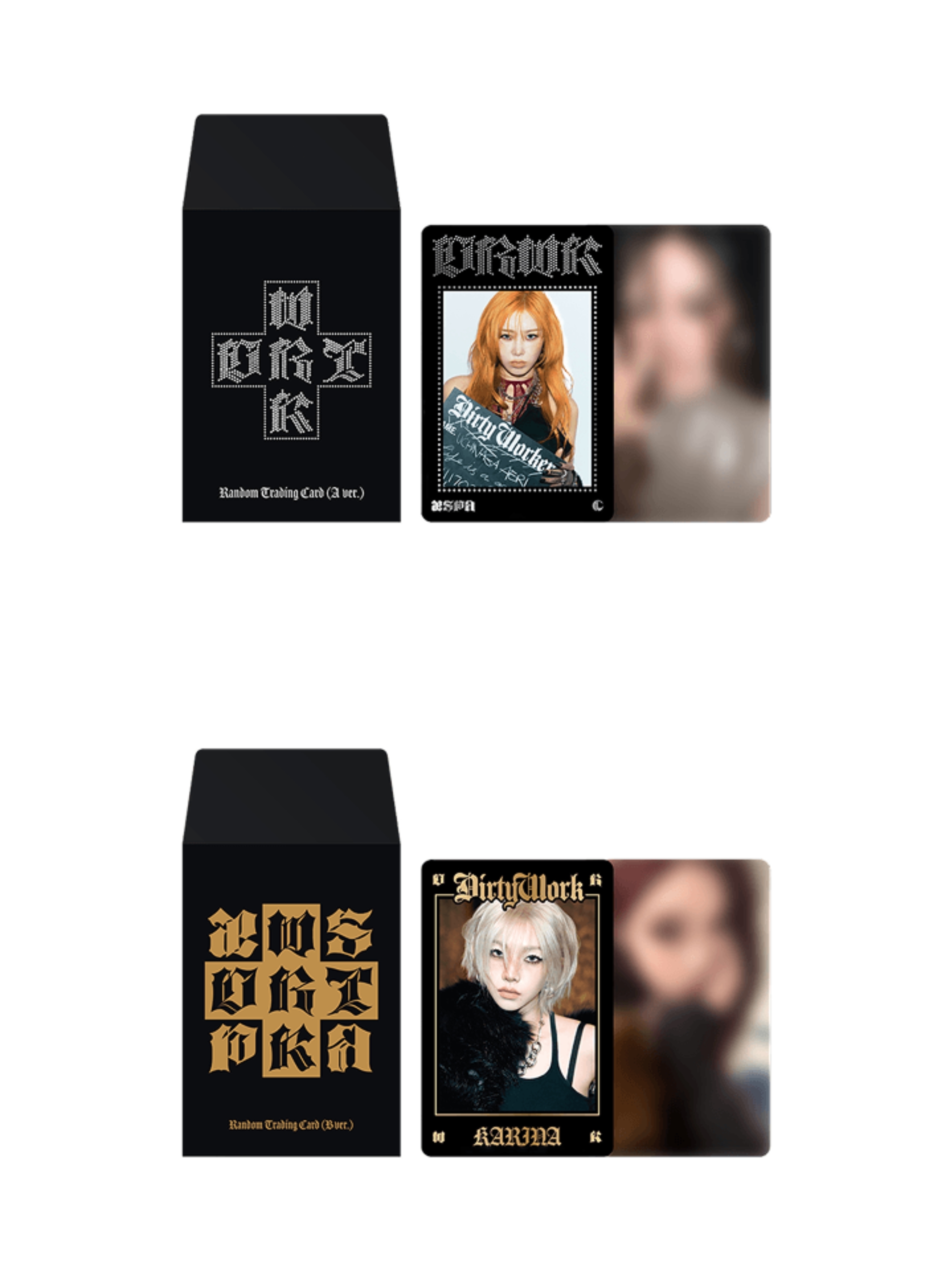 Aespa Dirty work random trading card