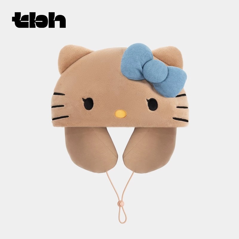 HELLO KITTY x TBH 曬黑系列旅行套裝U型枕頸枕毛毯帆布袋