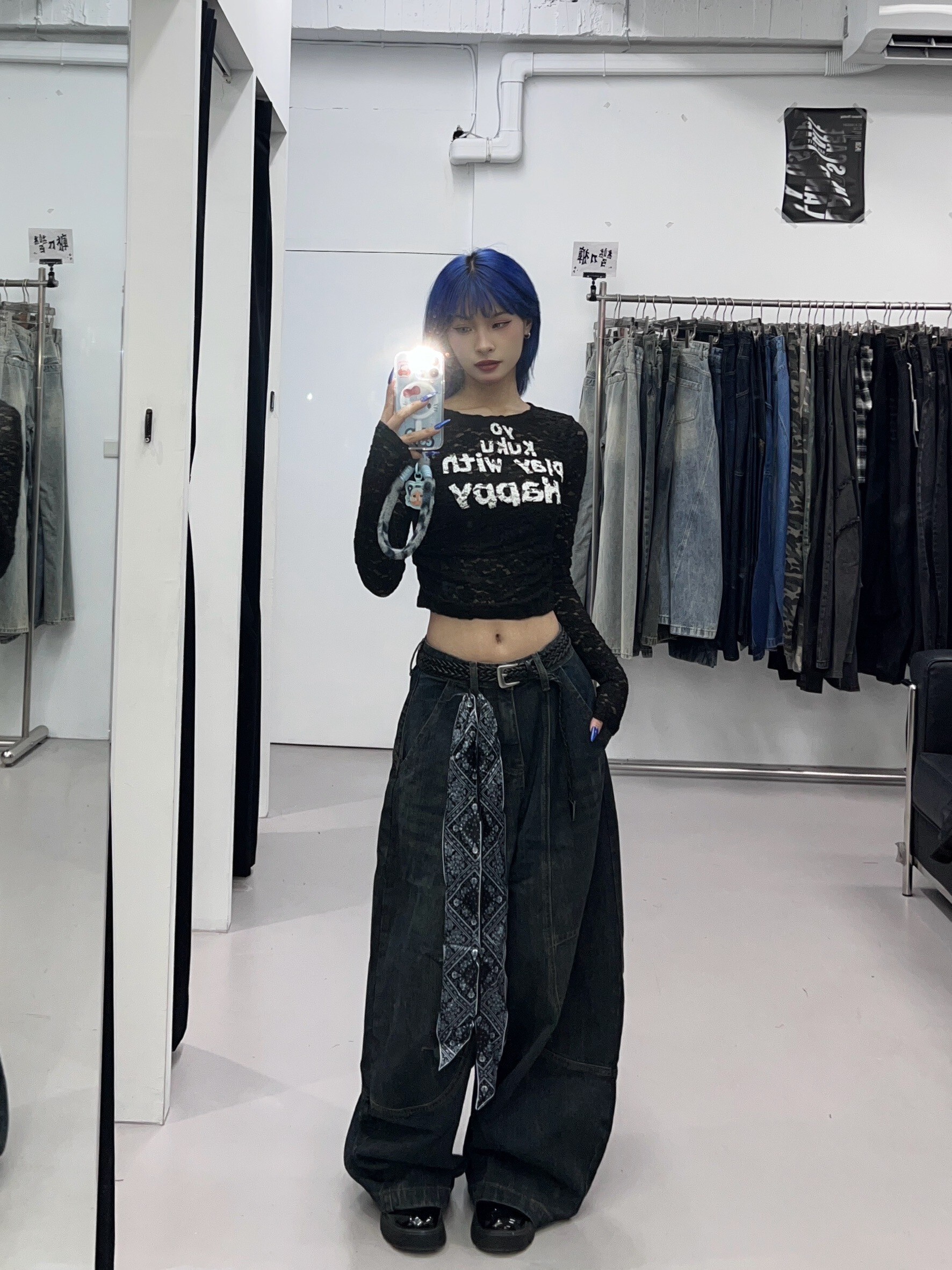 (GOAL) 美式字母蕾絲上衣 秋款薄長袖 C637