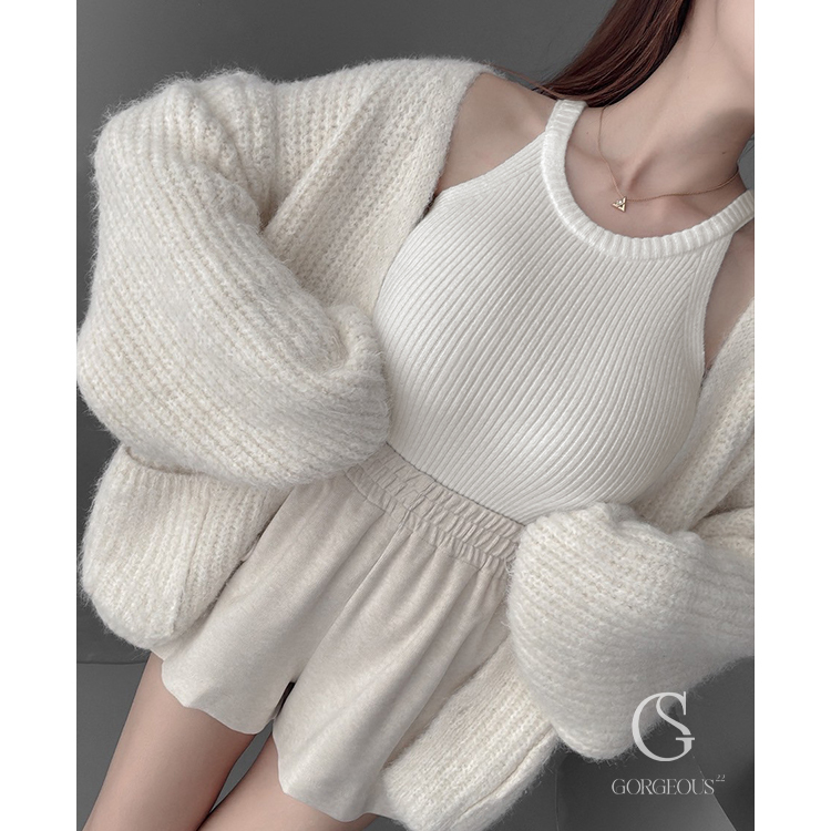 G9714 現貨「高磅坑紋大奶背心」