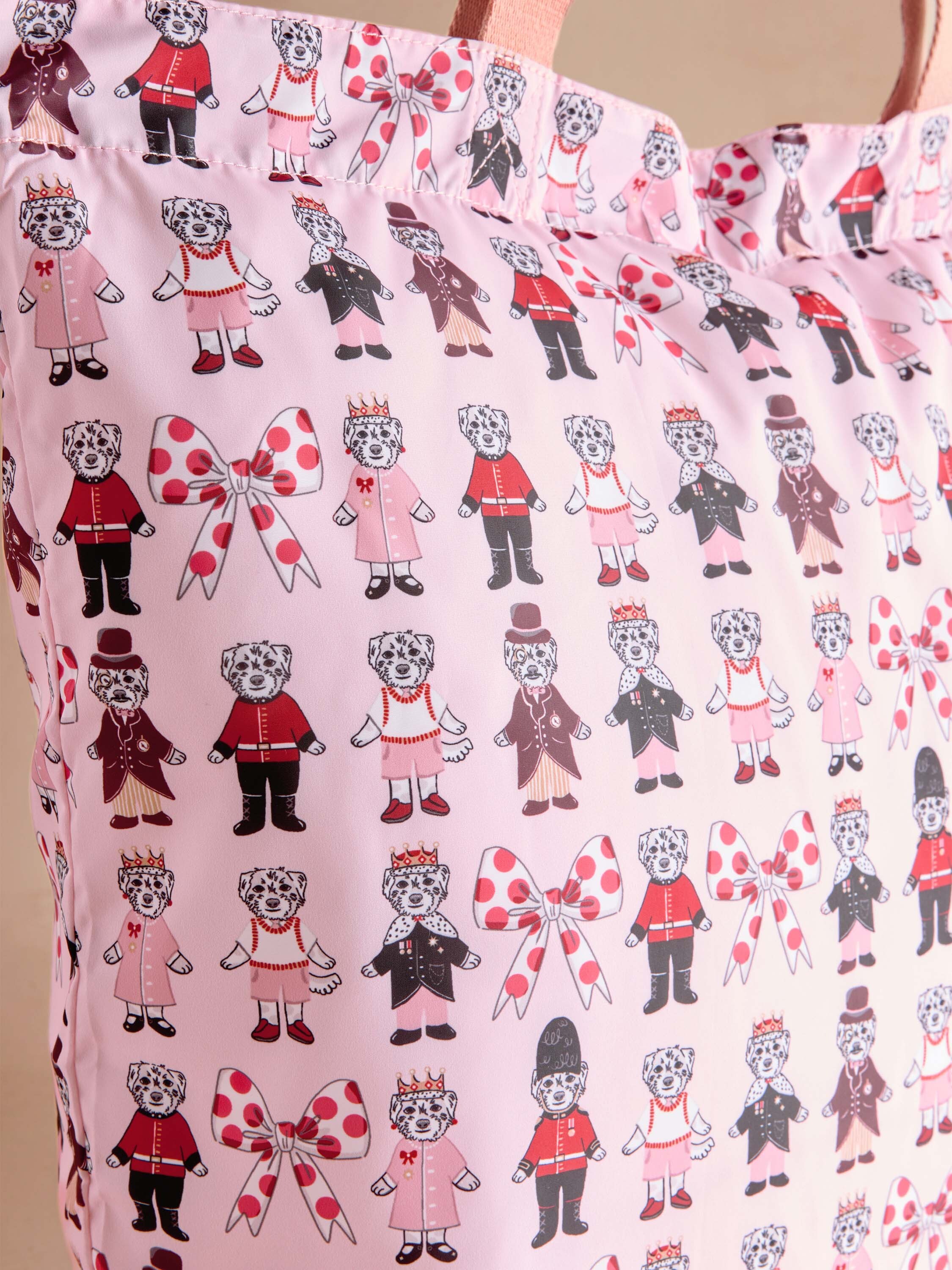 London Dogs 大型可折疊拉鍊購物袋