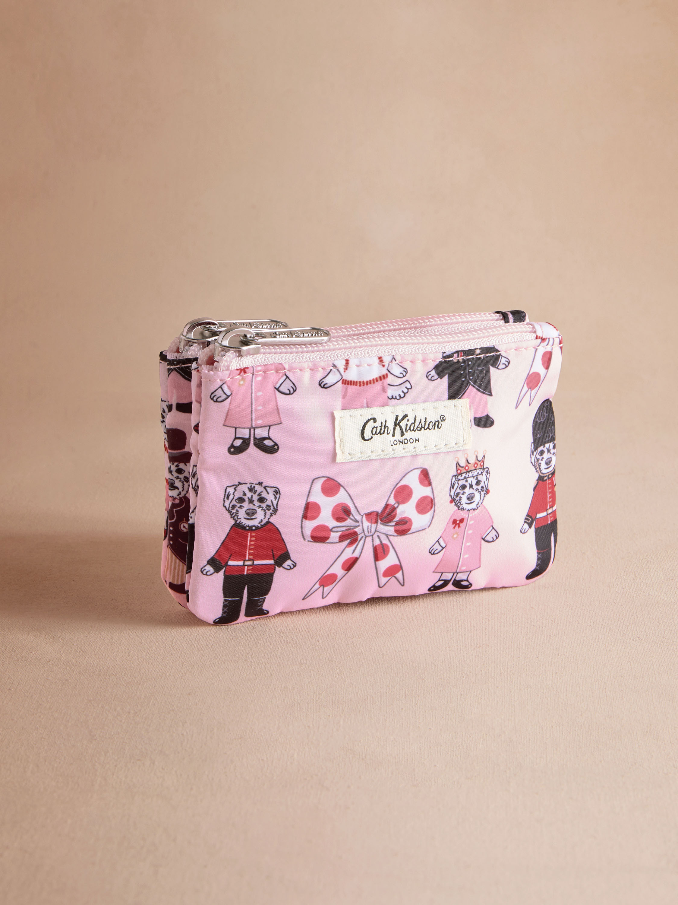 London Dogs 雙層拉鍊零錢收納包