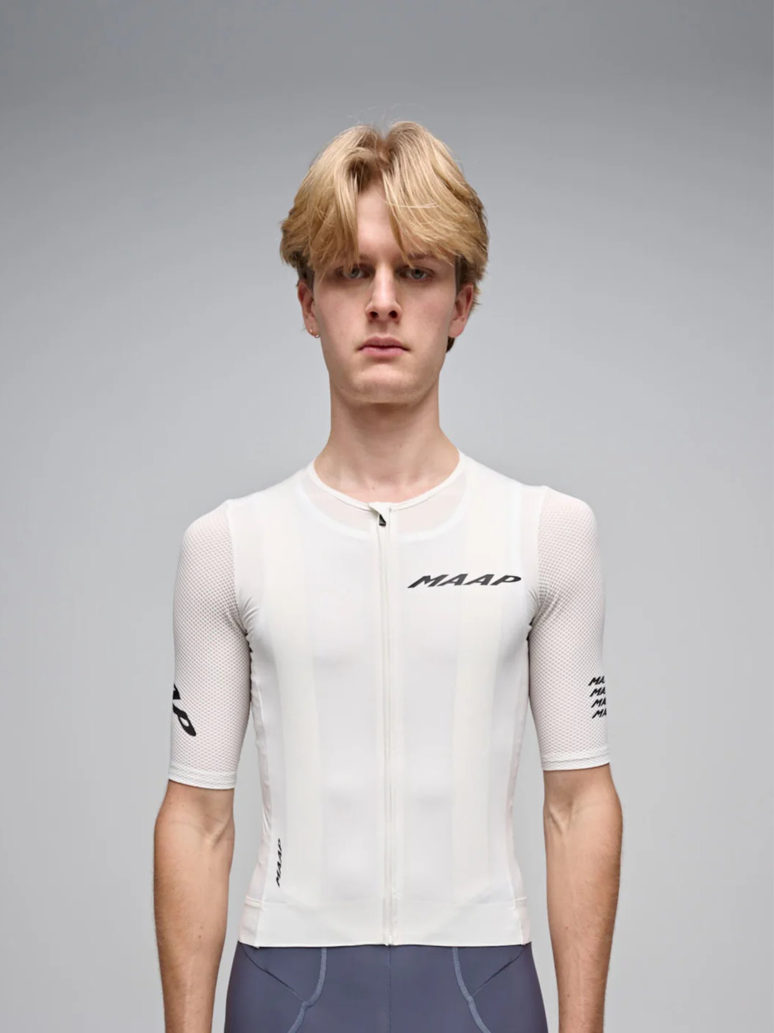 【MAAP】Emerge Jersey 男短車衣 / Vapour 冷冽白