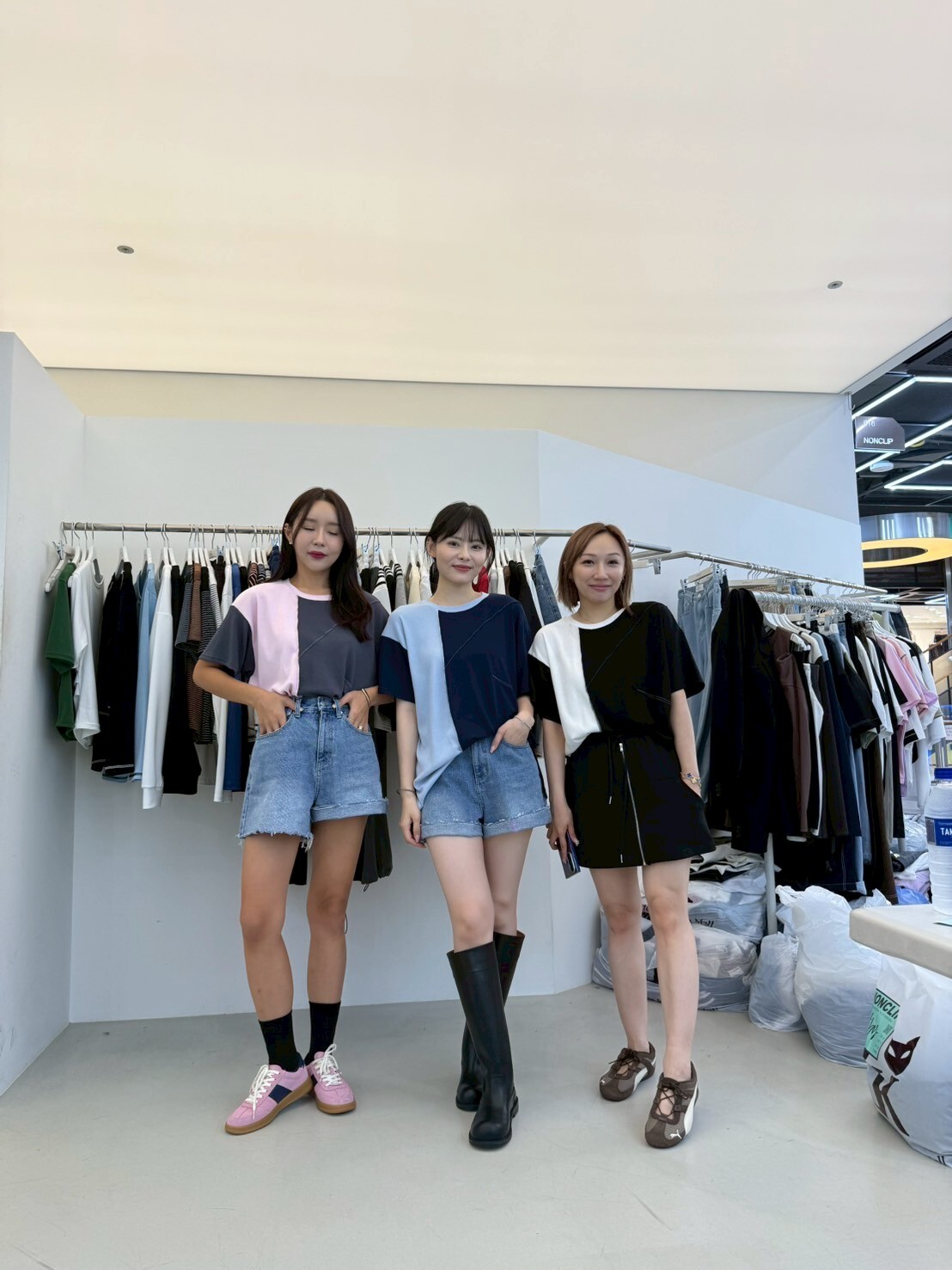 NC5004 撞色拼接圓領棉Tee