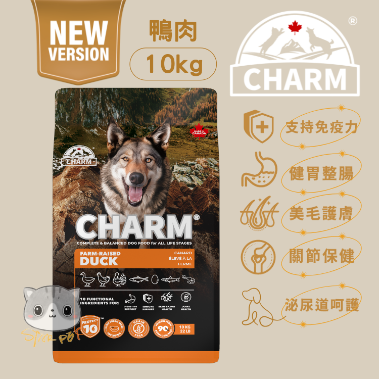 CHARM Farm-Raised Duck dog food 10kg