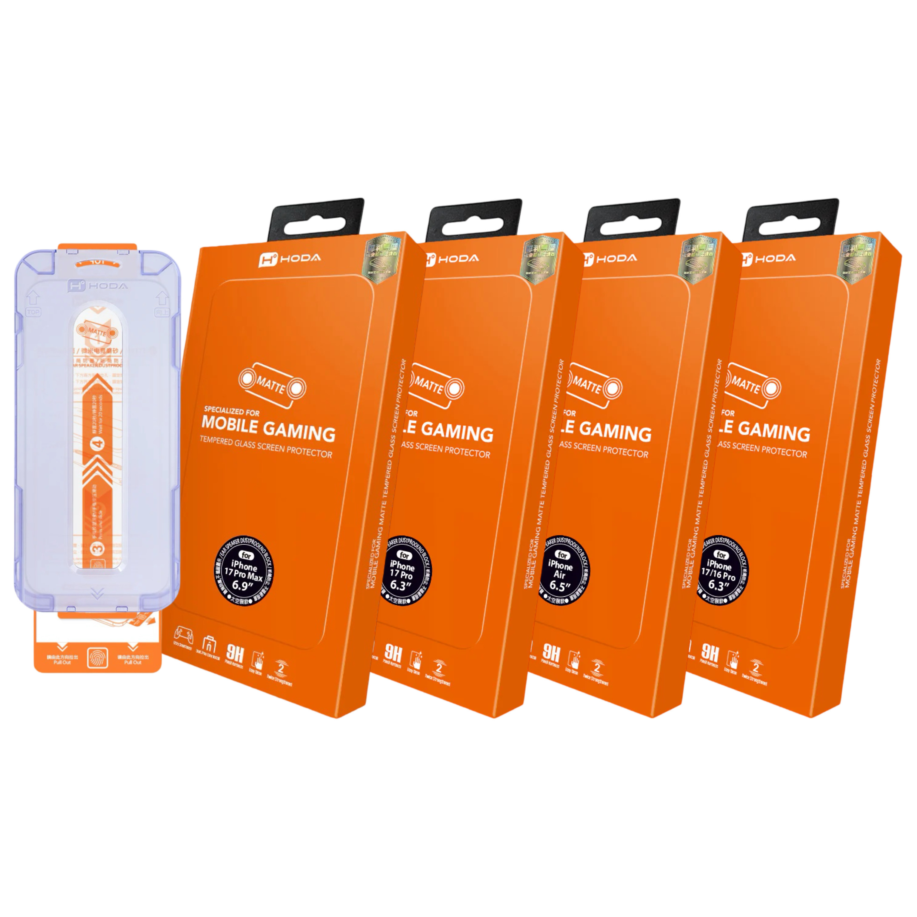 Hoda iPhone 17 系列 2.5D 電競磨砂玻璃螢幕保護貼