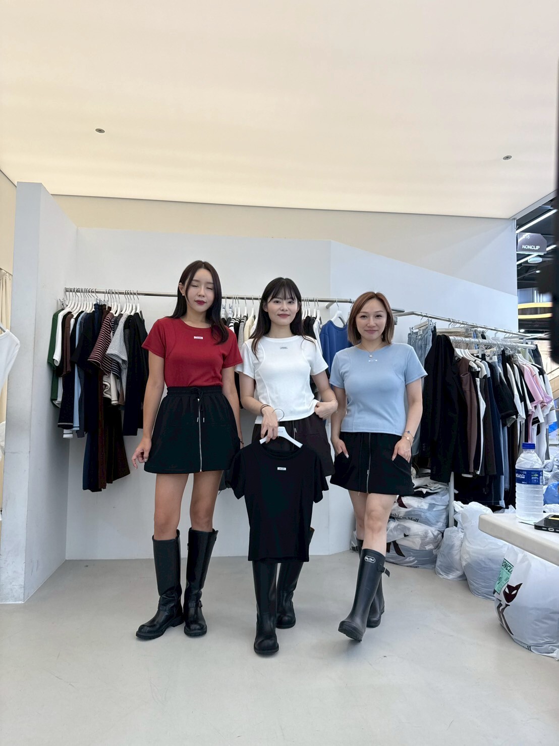 NC5010 小tag顯腰綫短袖上衣