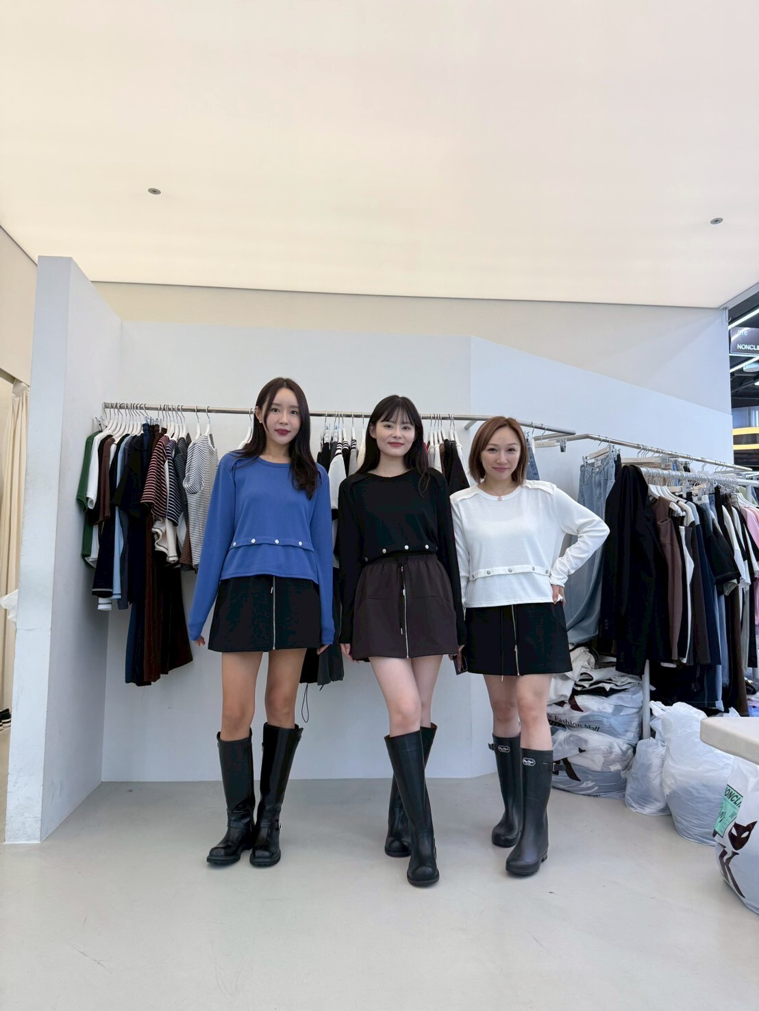 NC5011 下擺假鈕扣長袖上衣