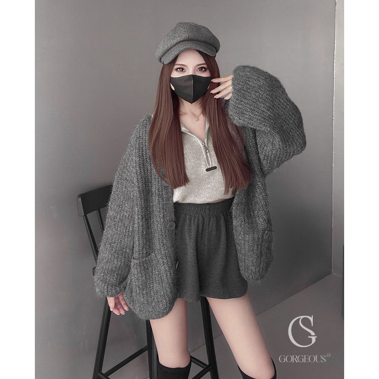 G9713 現貨「蓬鬆麻糬大外套」