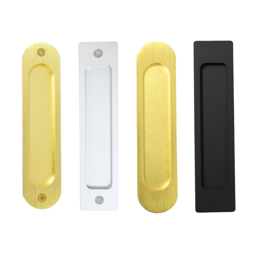 【五金小姐】免挖孔鋁製拉手 方型把手 圓弧把手