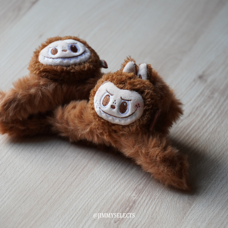 泡泡瑪特 Labubu 毛絨髮夾 可愛夾娃娃 THE MONSTERS經典款 潮流小物  LISA同款Aug25