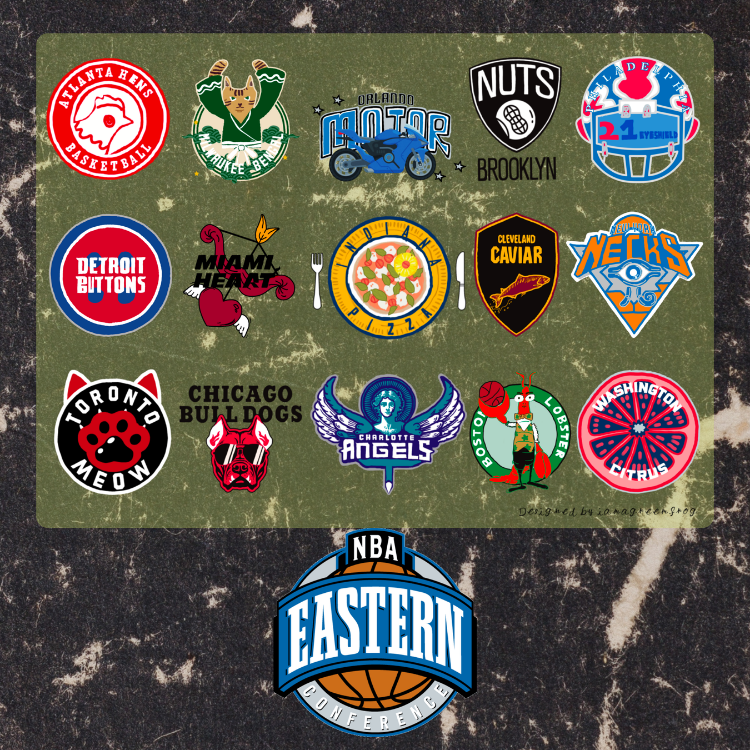 Recreated NBA Team Logo 萬用轉印貼 - 東岸 [預售]