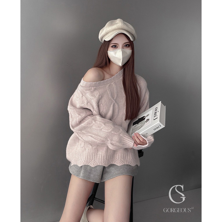 G9712 現貨「立體麻花糯糯毛衣」