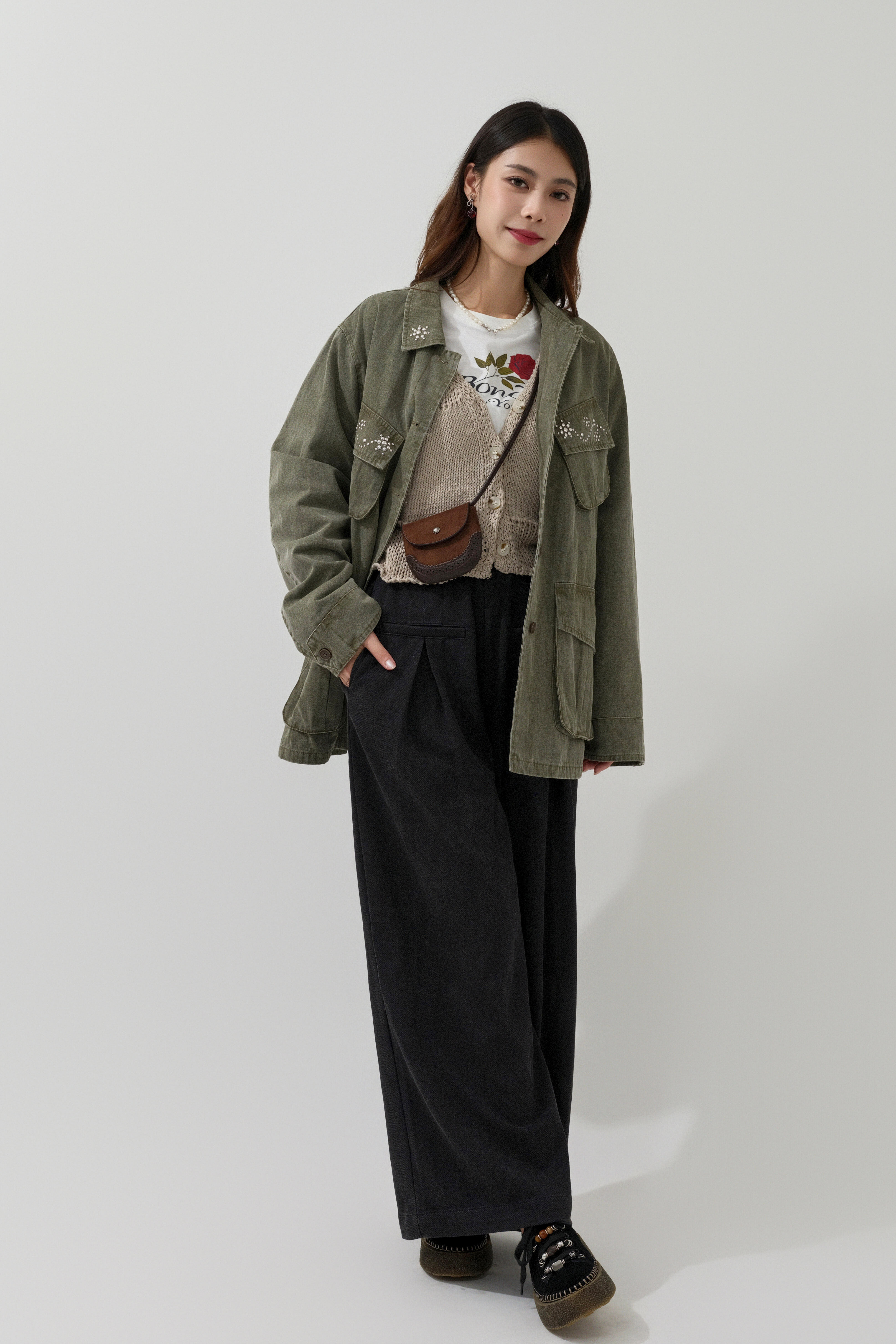 FW25_0054（外套＋針織外套＋Tee＋長褲）