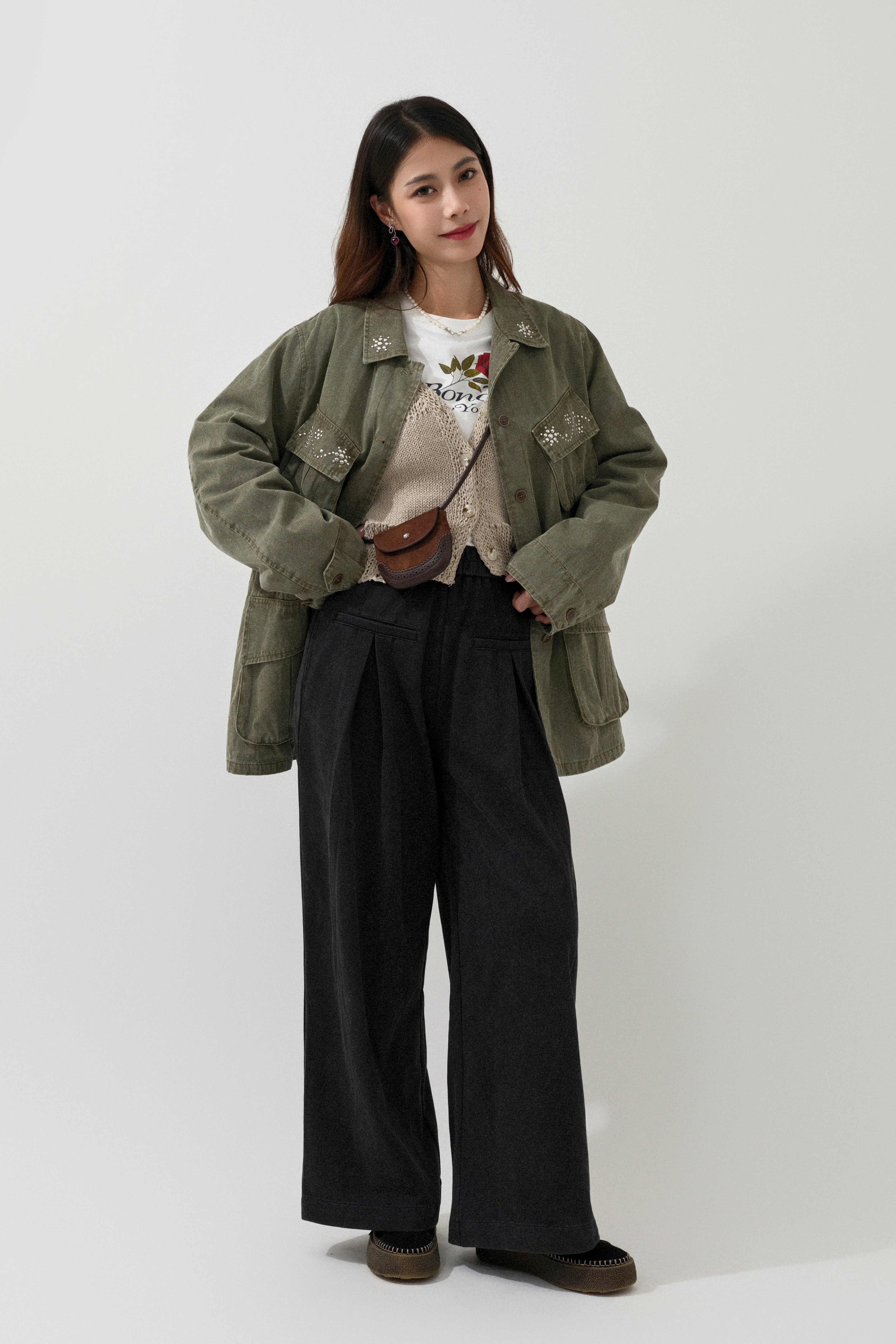 FW25_0054（外套＋針織外套＋Tee＋長褲）