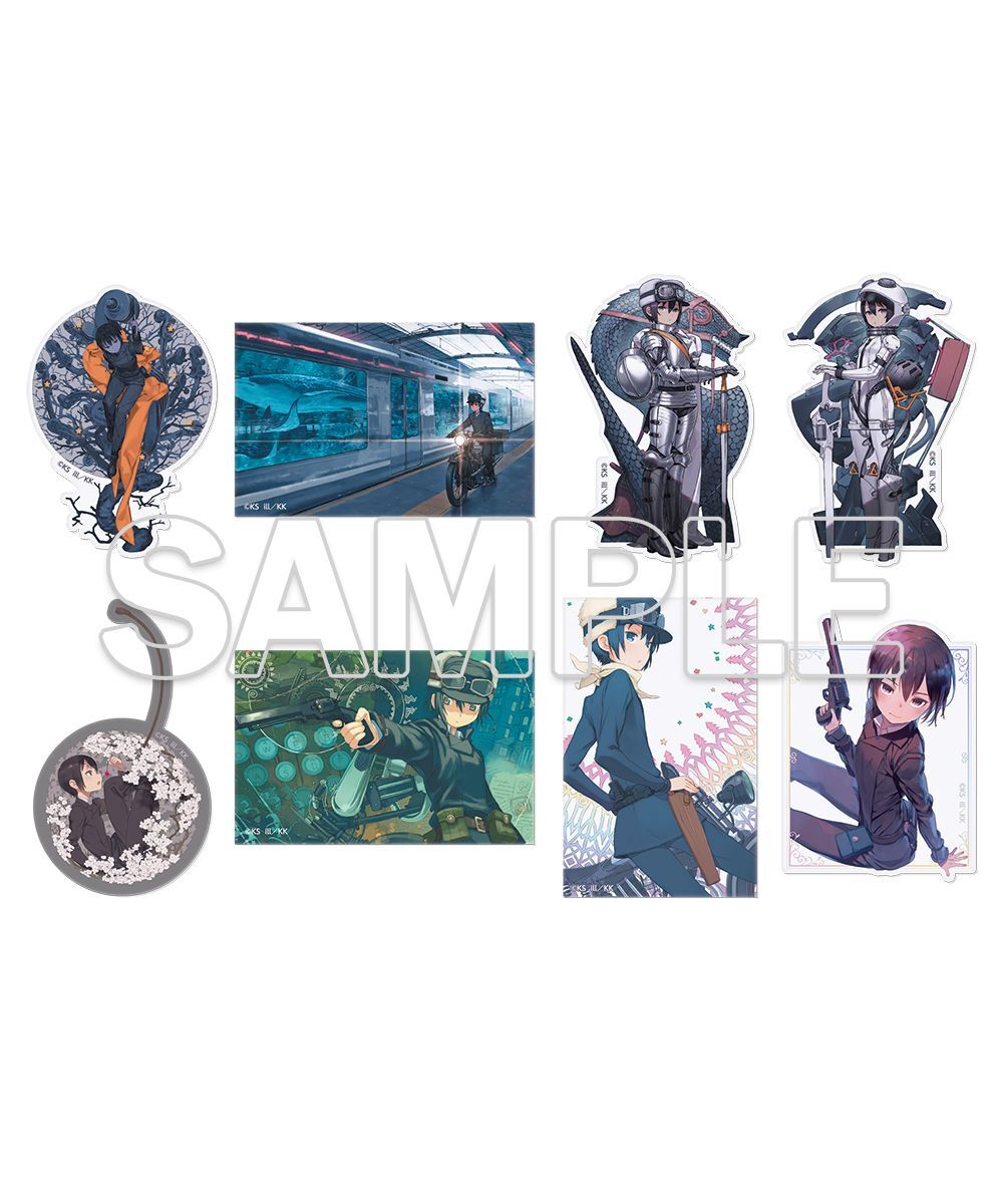 預購-『奇諾の旅 the Beautiful World』25周年紀念 集換式閃亮亮貼紙 PACK盲盒販售 隨機出貨【日本進口精品】