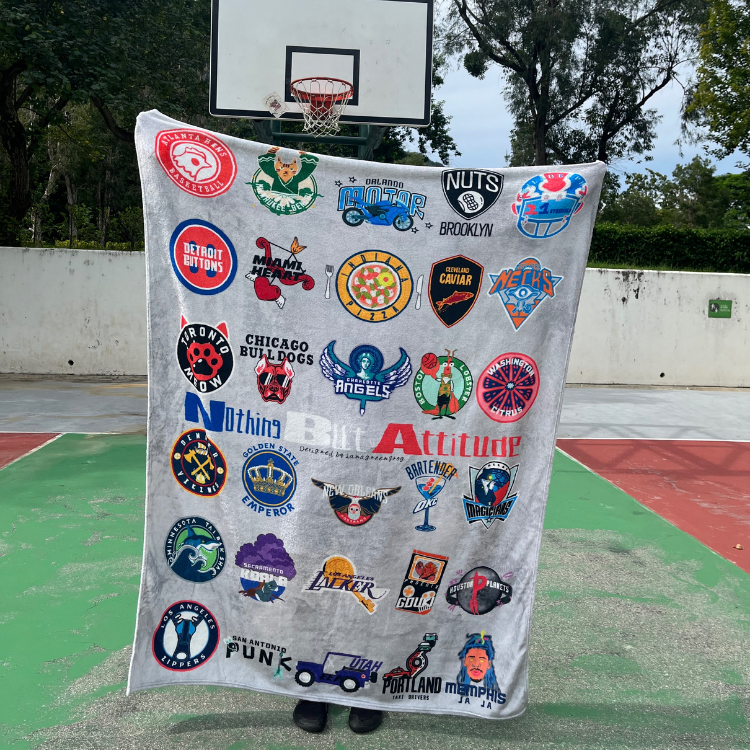 Recreated NBA Team Logo 絨毛毯 [預售]