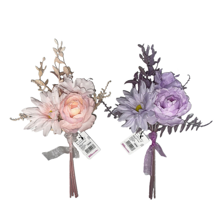 仿真裝飾花束/粉紅、紫
