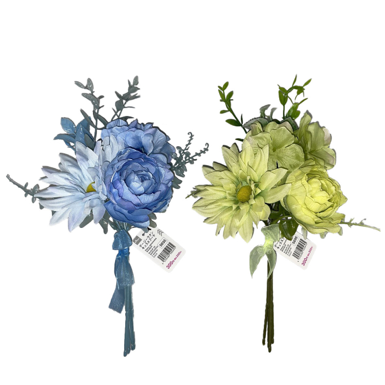 仿真裝飾花束/藍、綠