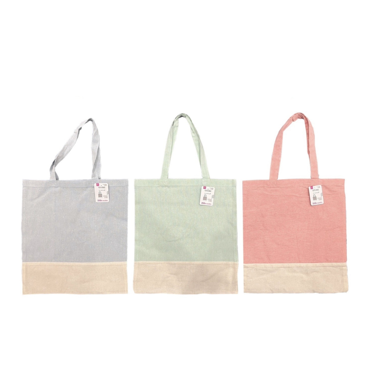 手提袋/粉紅、綠、淡藍