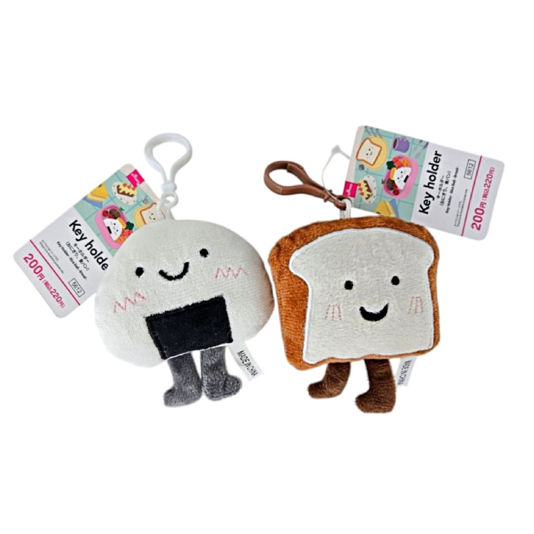 造型鑰匙圈/飯糰、吐司