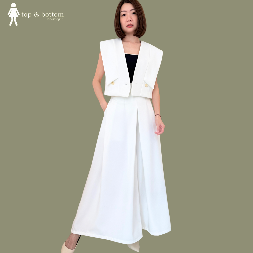 SOLID WIDE LEG CULOTTES