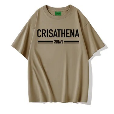0916cr135-Crisathena Pairs T-Shirt (S-XXXL) (A135粉色) (A136淺褐色) (A137天空藍色) (A138深綠色) (A139酞菁色) (A140黑色) (A141灰色) (A142啡色) (A143紫紅色)