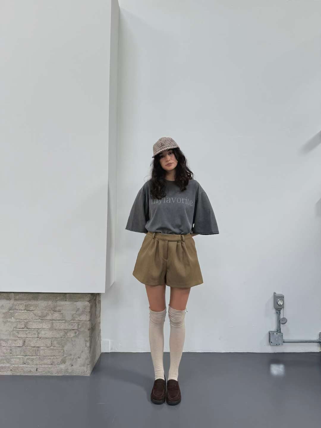 調節釦西裝短褲