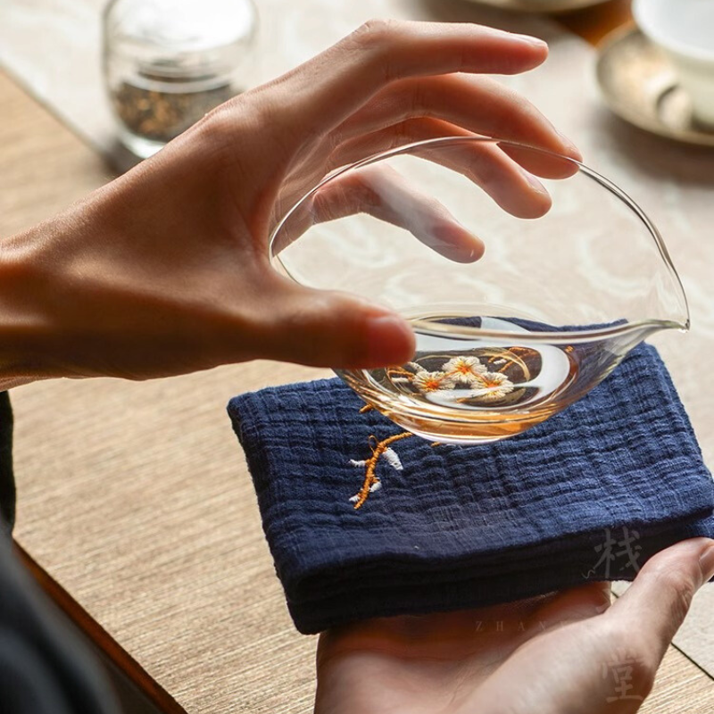 雙層刺繡棉茶巾【D3】