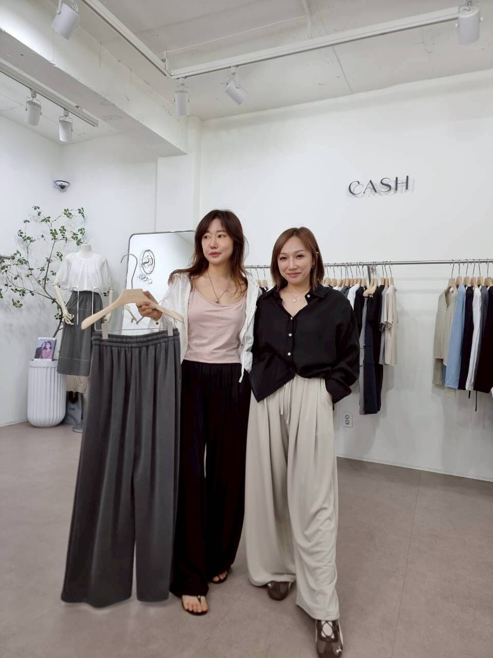 CA5027 粗橡筋綁腰帶休閑褲