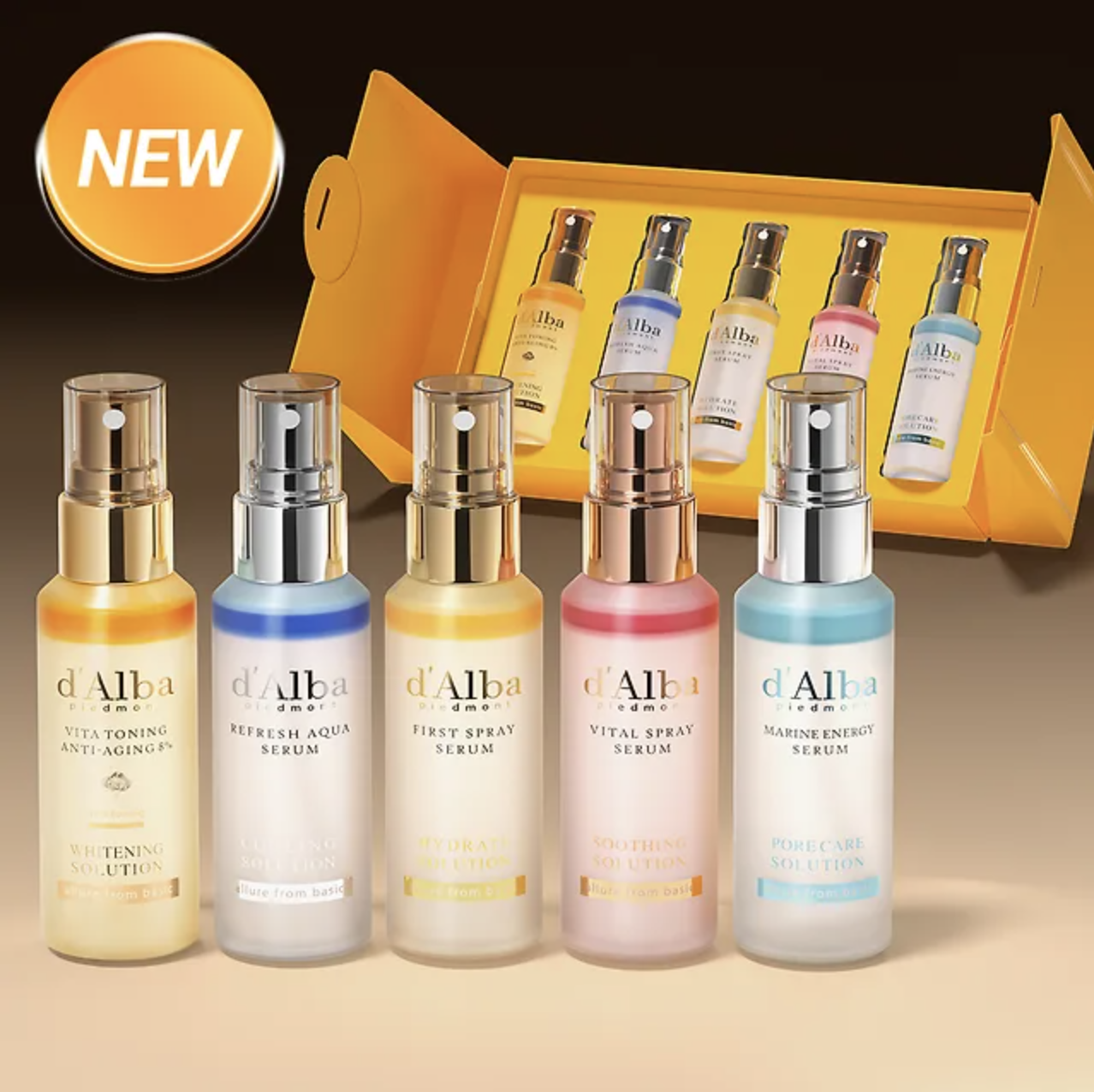 d'Alba White Truffle 5 Solution Gift Box (Mist 52ml*5)