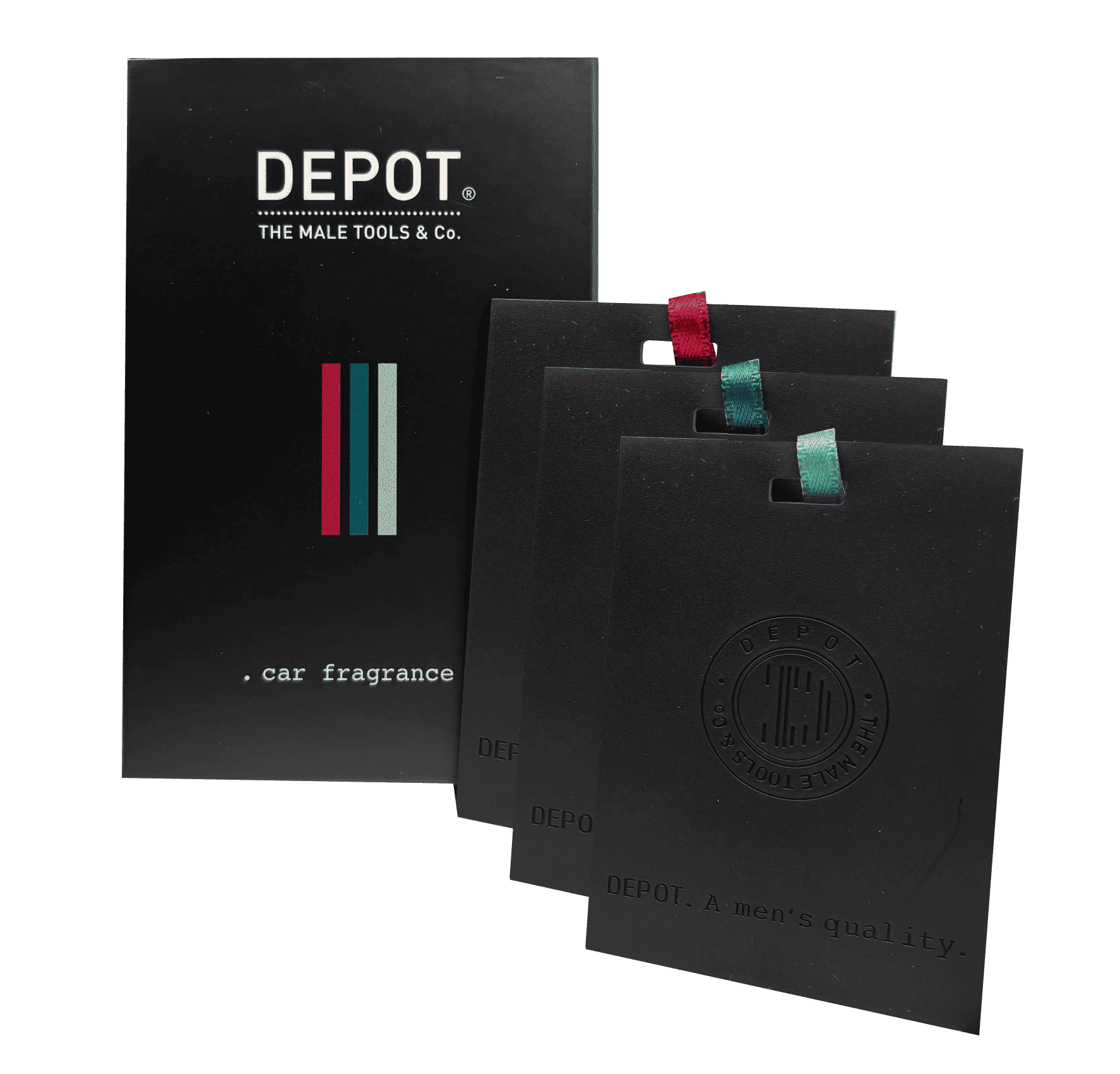 DEPOT 車用香氛三件組(清新黑胡椒、黑茶迷霧、舒緩鼠尾草)