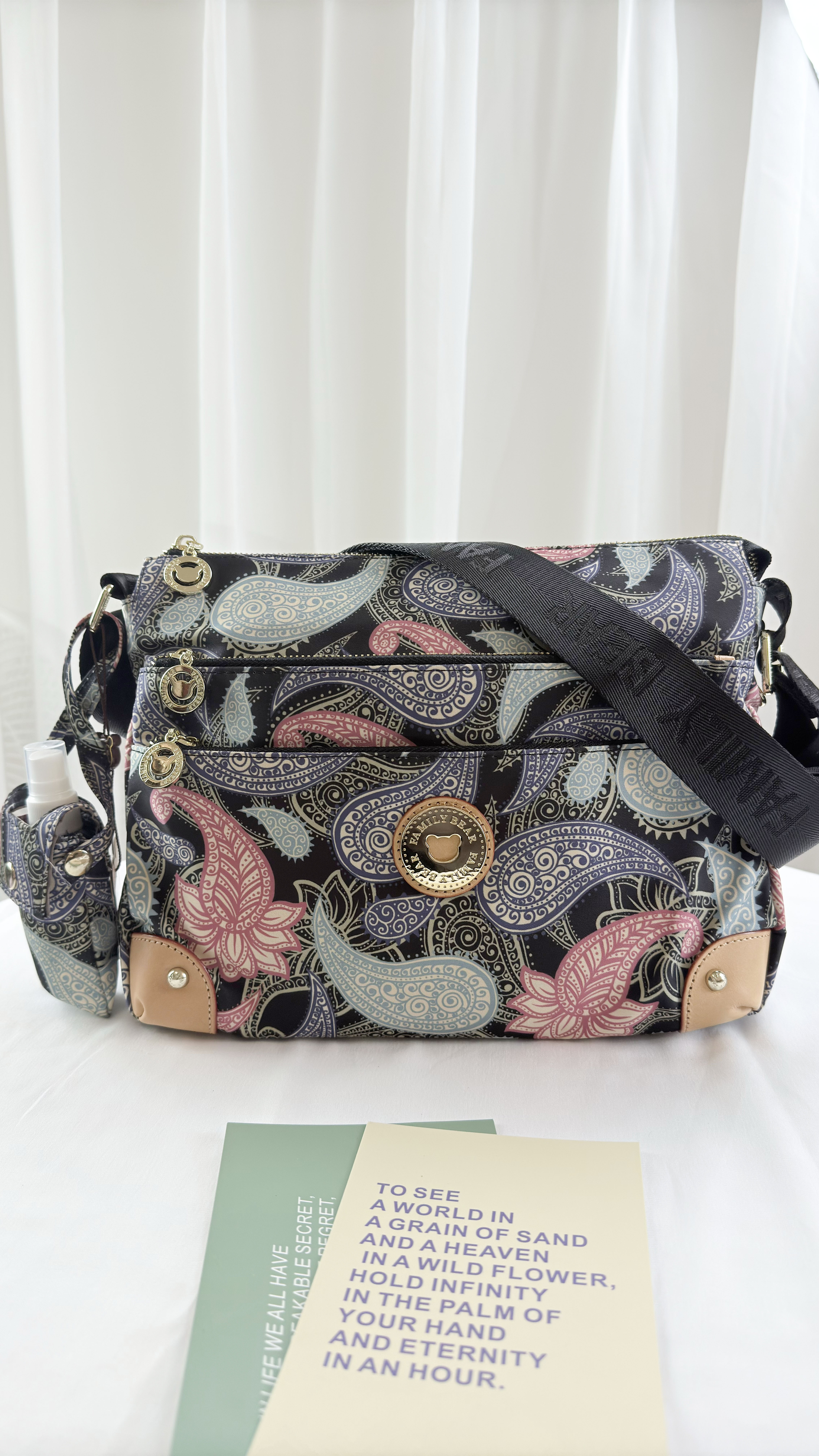 FamilyBear 變形蟲防潑水側背包   #2045