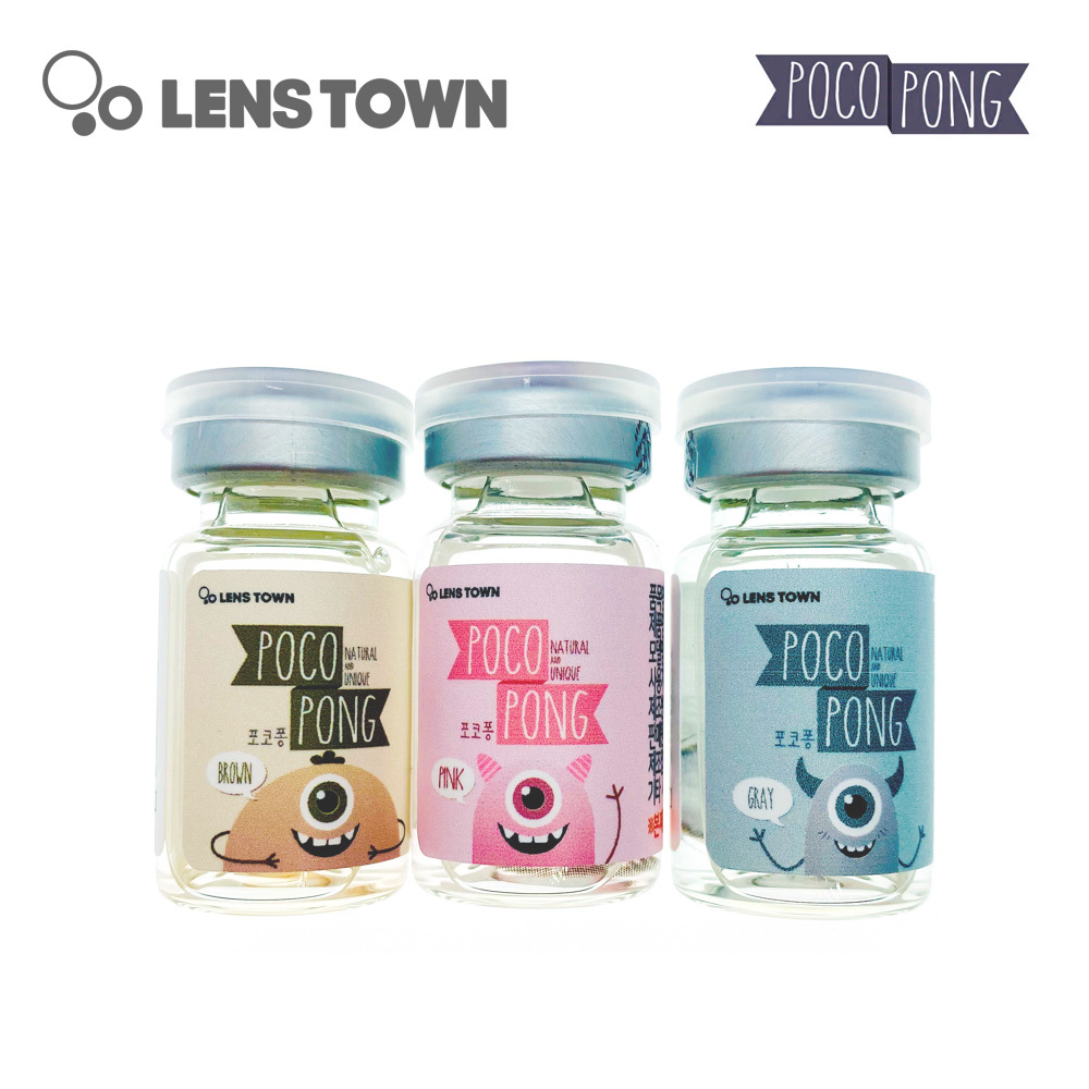 Lenstown Pocopong 1 Month 美瞳 彩色 月拋 隱形眼鏡 1片