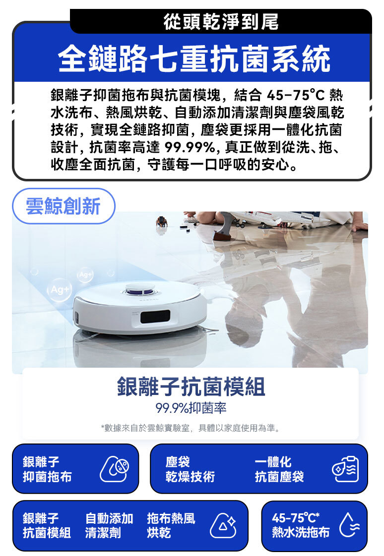 白鯨晶》Narwal 雲鯨｜Freo Z10｜8N 仿生手下壓擦地，拖出真人手擦級