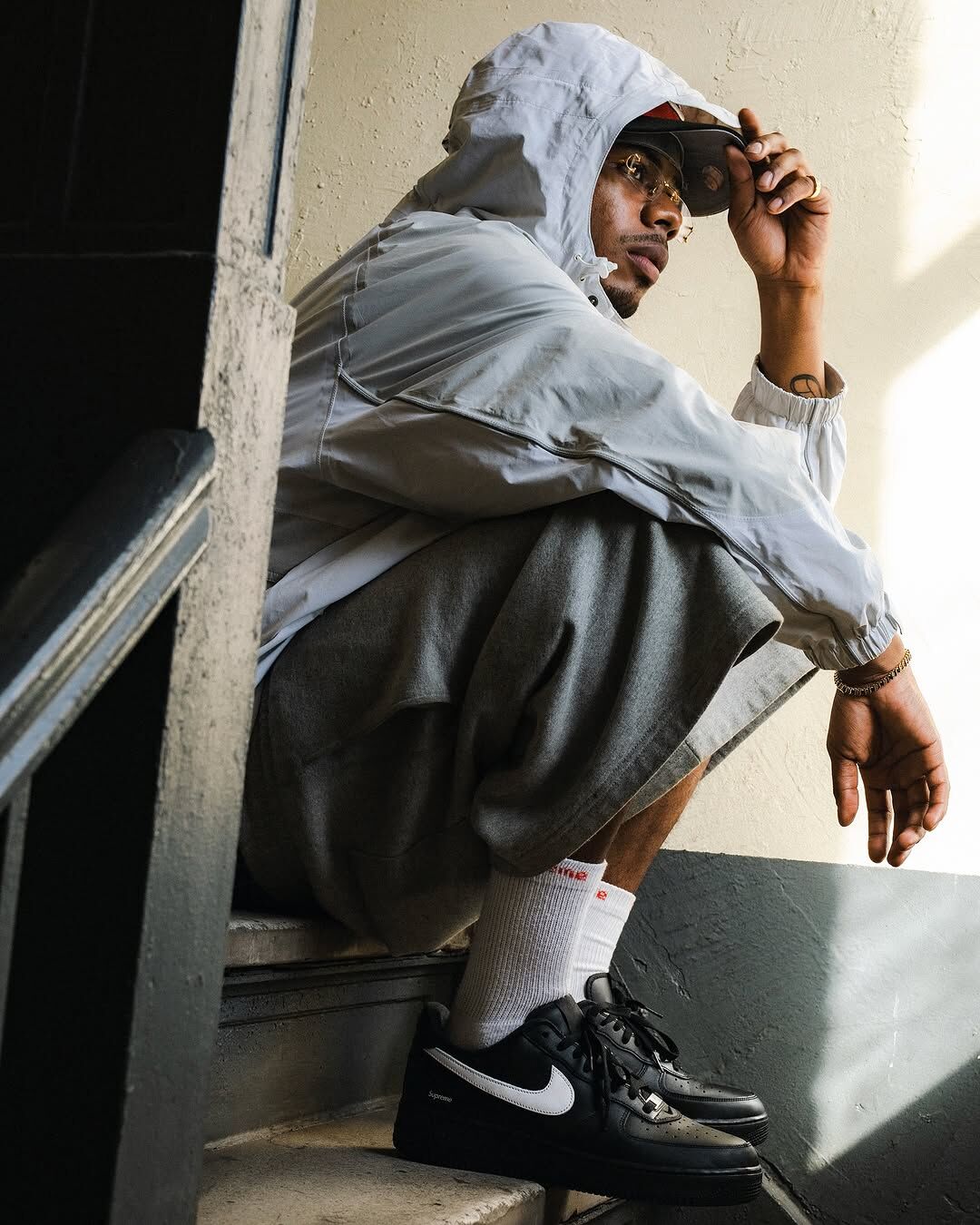 SUPREME X NIKE AIR FORCE 1 AF1 聯名款 全黑 黑色 黑白Box Logo 男鞋 CU9225-002 / 預購