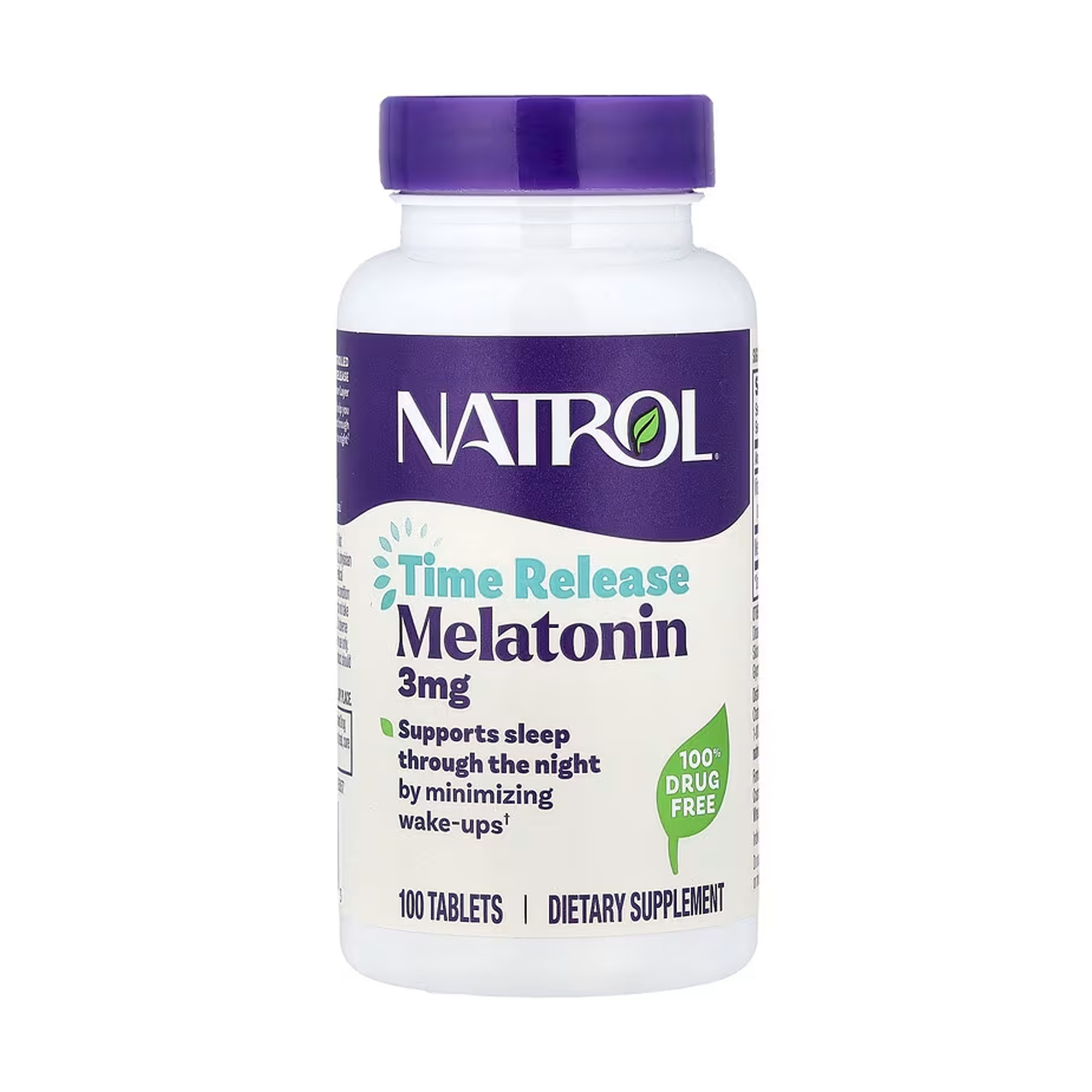 Natrol, Melatonin, Time Release, 3 mg, 100 Tablets