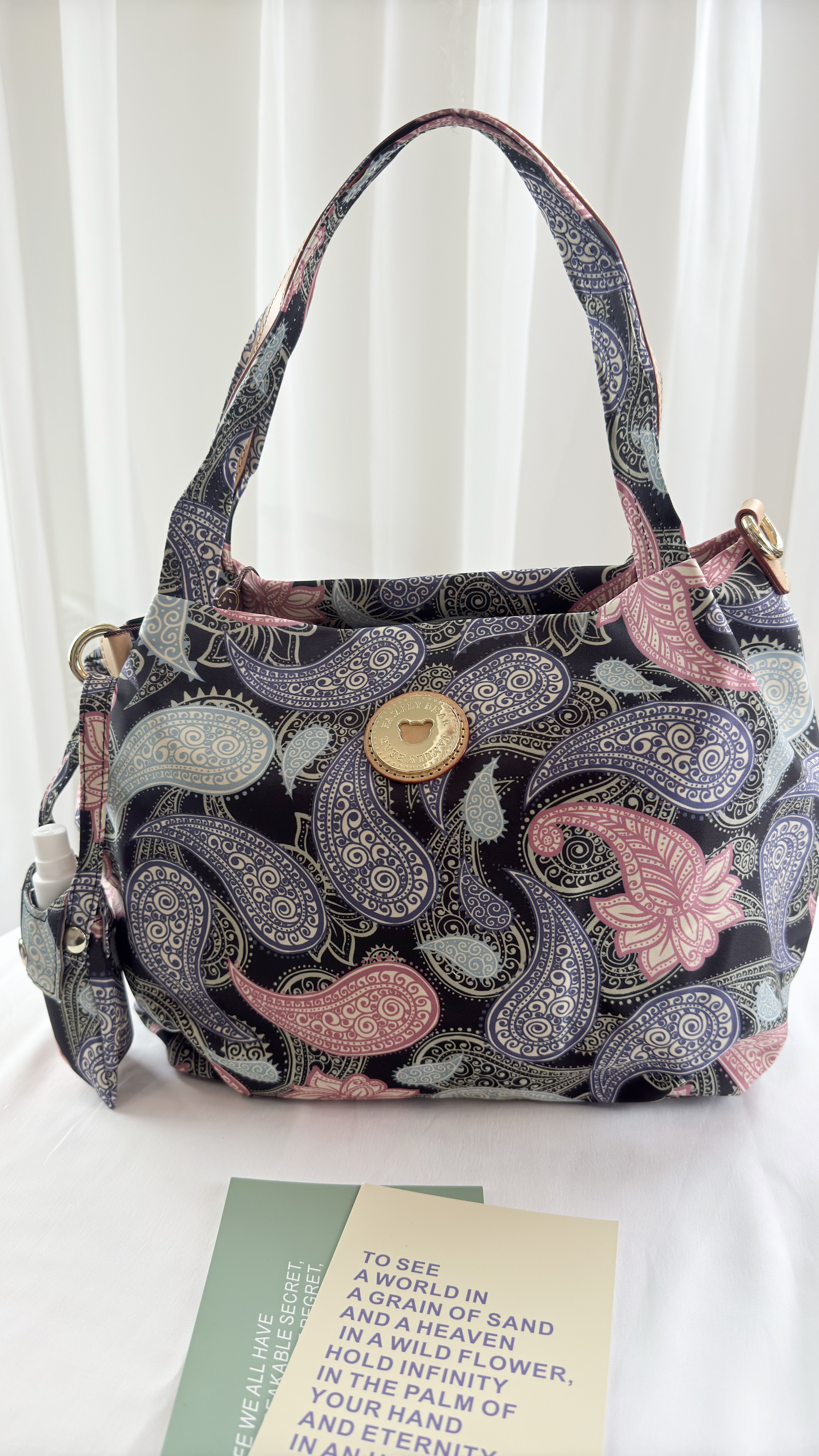 FamilyBear 變形蟲防潑水防潑水手提包 / 側背包  #2849