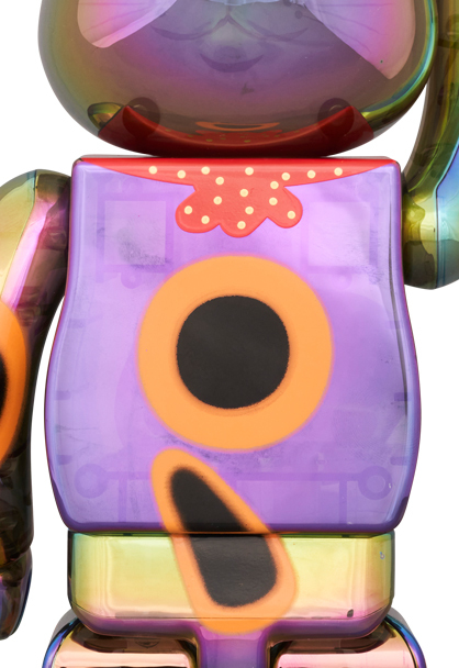 BE@RBRICK 招き猫 開運・千万両 黒透明メッキ 100％ & 400％