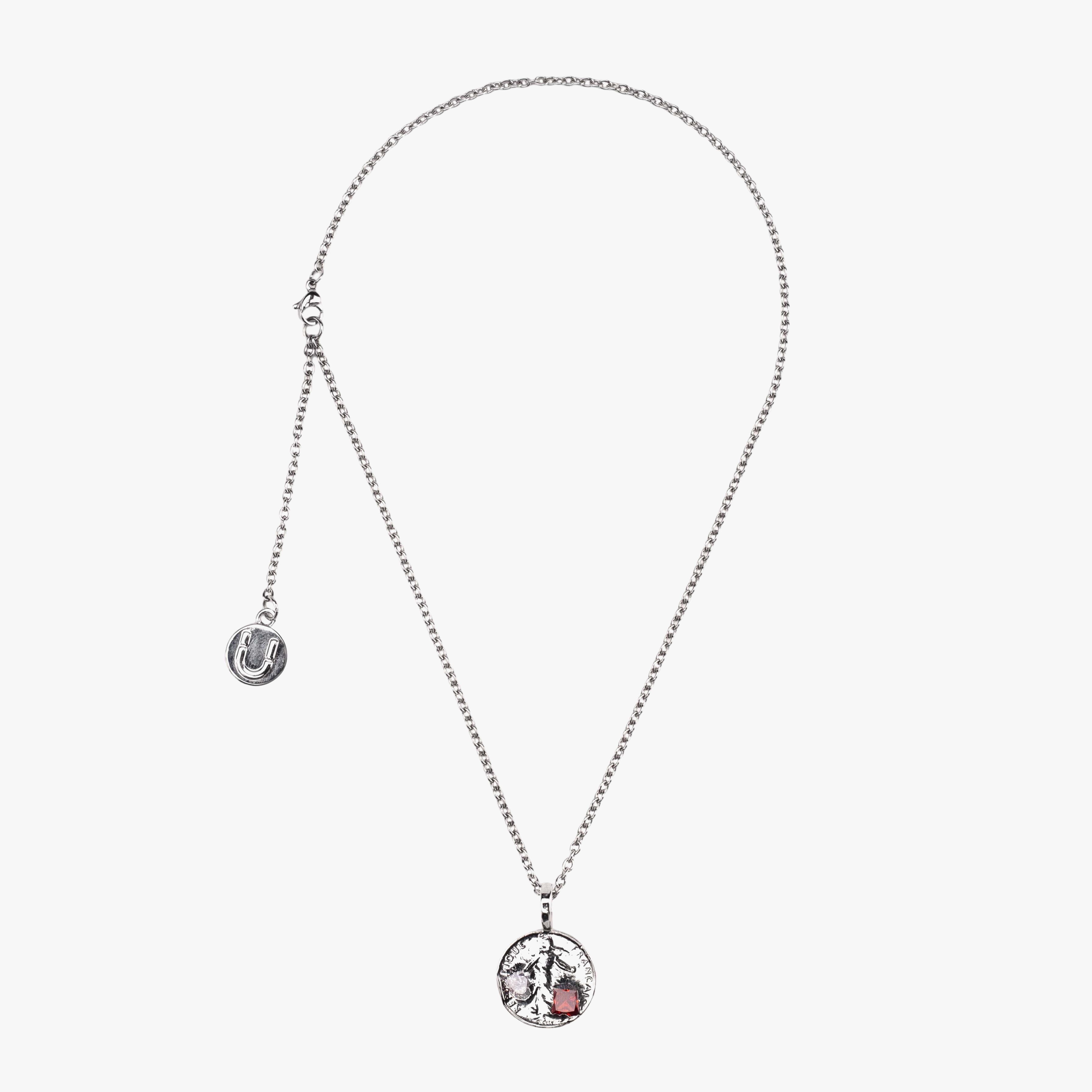 UNEARTH 硬幣鋯石項鍊