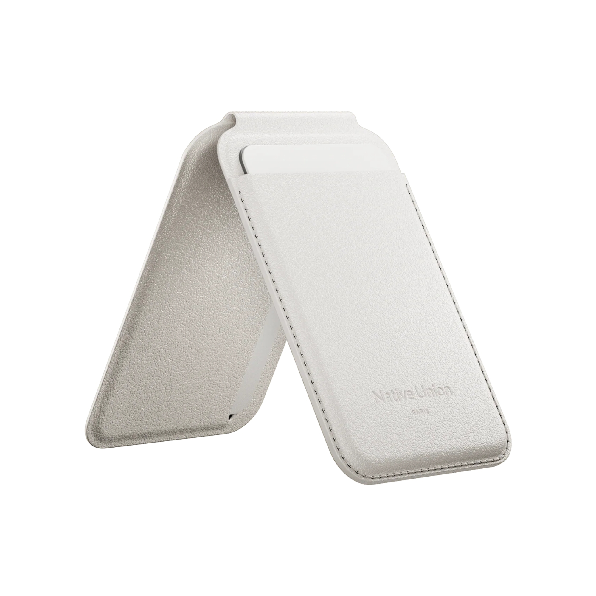 ACTIVE 磁吸站立卡夾 - 白礫石