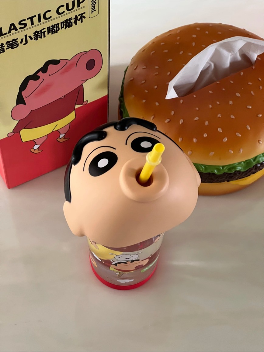 蠟筆小新 嘟嘟嘴 吸管杯 500ML