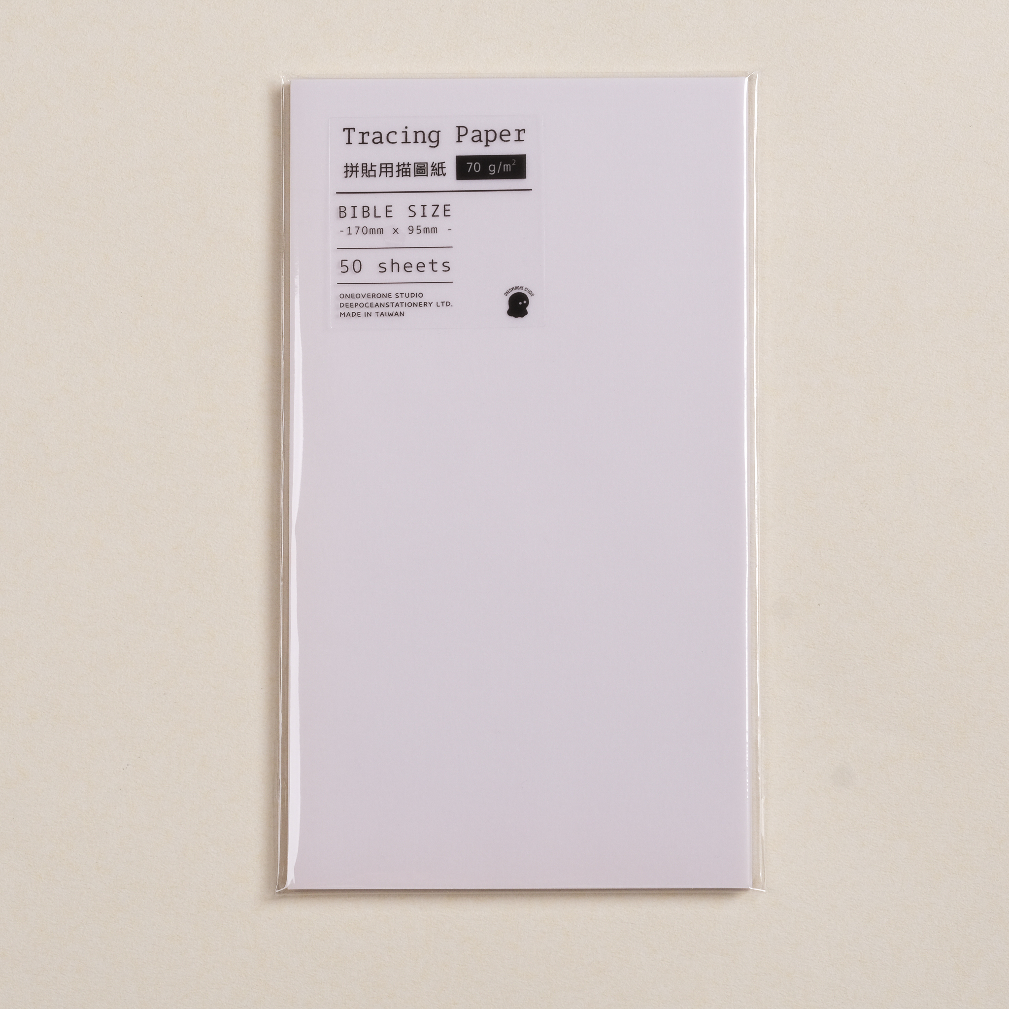 無孔BIBLE尺寸 70磅 描圖紙拼貼用素材紙包 / 一分之一工作室 / 臺灣