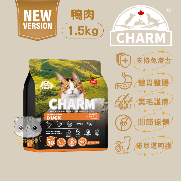 CHARM FARM-RAISED DUCK Cat Food 1.5kg