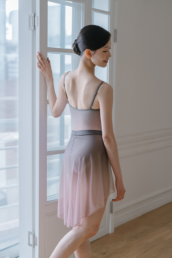 韓國 Byplie【BY-Leotard01 印花細肩帶舞衣】