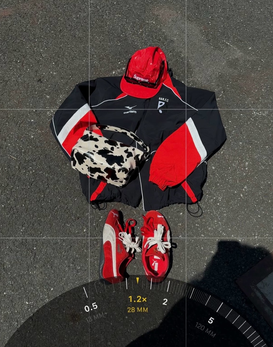 MIZUNO X OARISM 美津濃聯名 美式復古 賽車 外套 紅黑