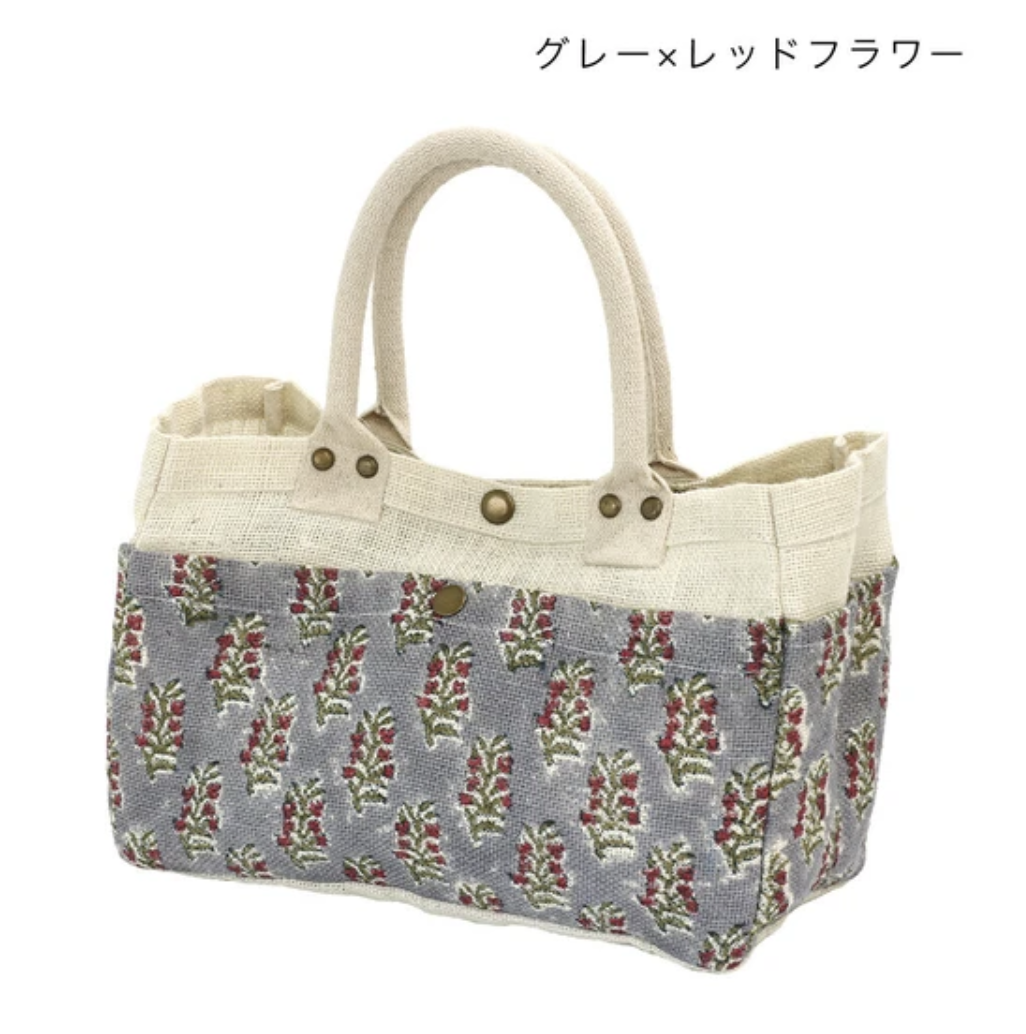 麻布印花六口袋多功能包（3 色入）【日本直送】