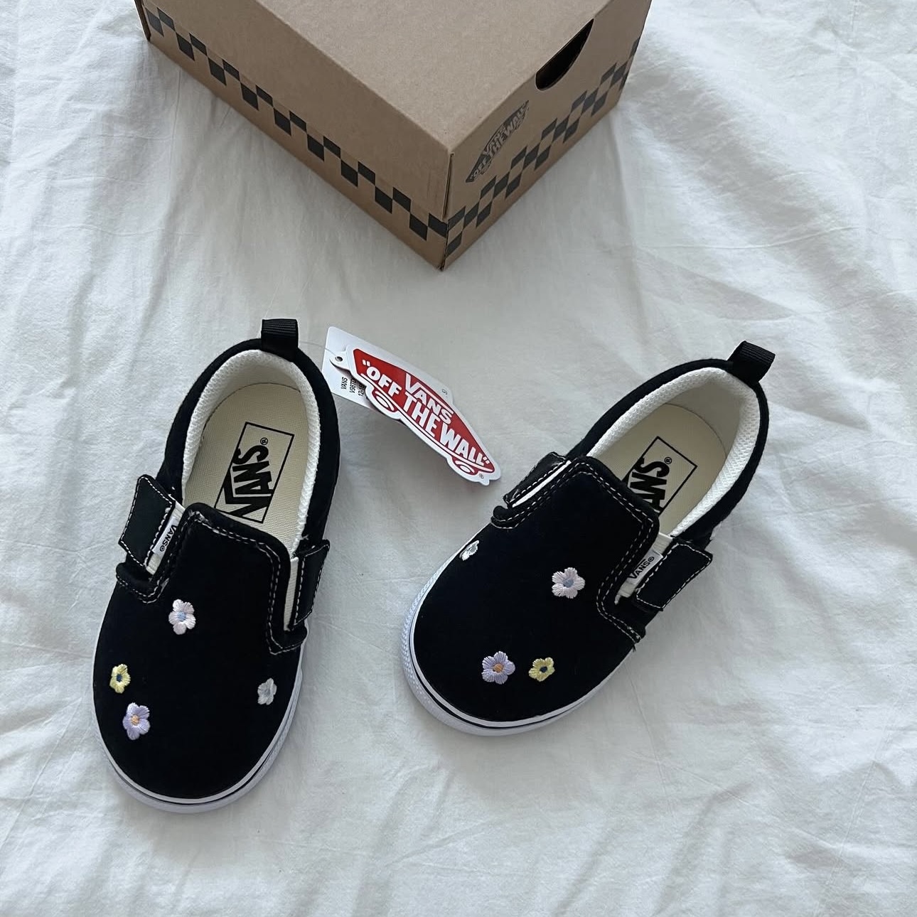 VANS SLIP ON 小花朵 BABY款